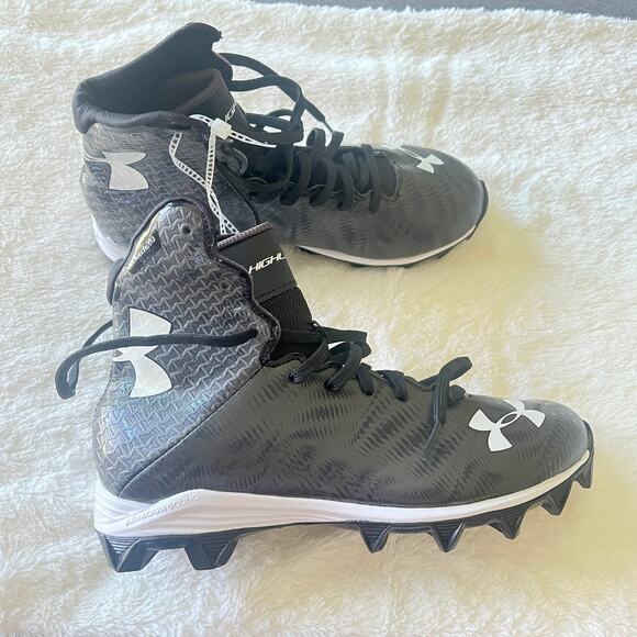 NEW Under Armour highlight RM football cleats black/charcoal - Picture 1 of 7